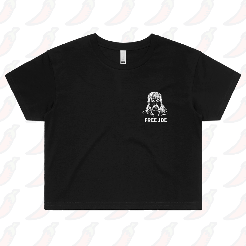 XS / Black Free Joe 🚔 - Women's Crop Top