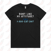 XS / Black / Large Front Design Attitude ☎️ - Women's T Shirt