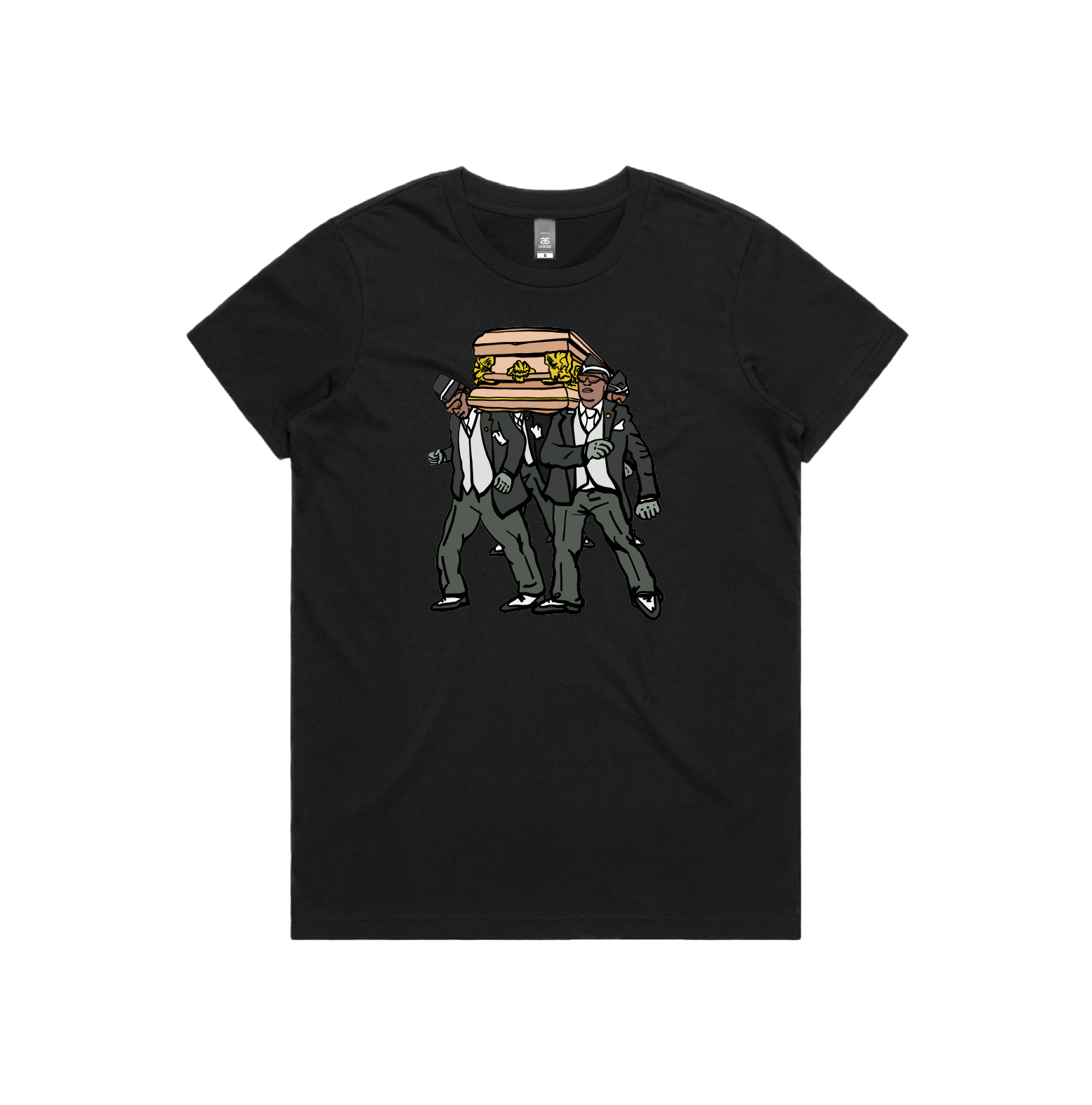 XS / Black / Large Front Design Coffin Dance ⚰️ - Women's T Shirt