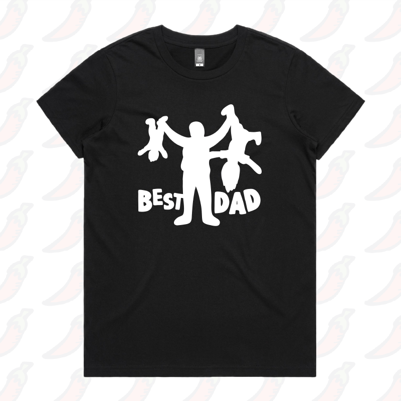 XS / Black / Large Front Design Dad’s Day Care 👨🍼 – Women's T Shirt
