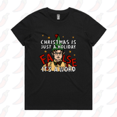 XS / Black / Large Front Design Dwight Christmas ๐ฉโ๐พ๐- Women's T Shirt