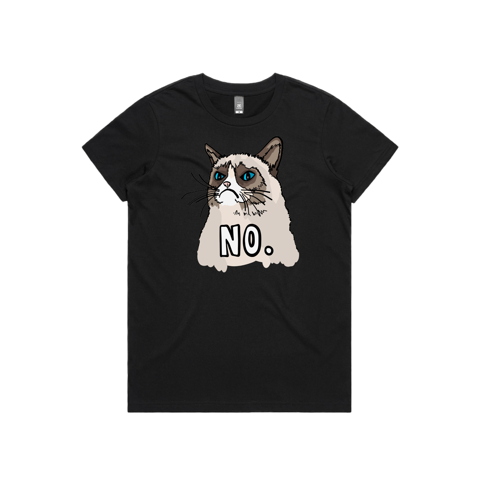 XS / Black / Large Front Design Grumpy Cat! ๐พ - Women's T Shirt