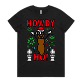 XS / Black / Large Front Design Howdy Ho ๐ฉ๐
 โ Women's T Shirt