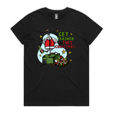 XS / Black / Large Front Design Ibis Christmas ๐๏ธ๐- Women's T Shirt