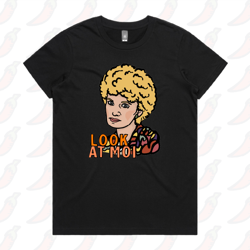 XS / Black / Large Front Design Look At Moi ๐๏ธ๐๏ธ - Women's T Shirt