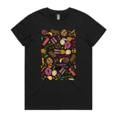 XS / Black / Large Front Design Snacks! ๐ฌ๐ช โ Women's T Shirt