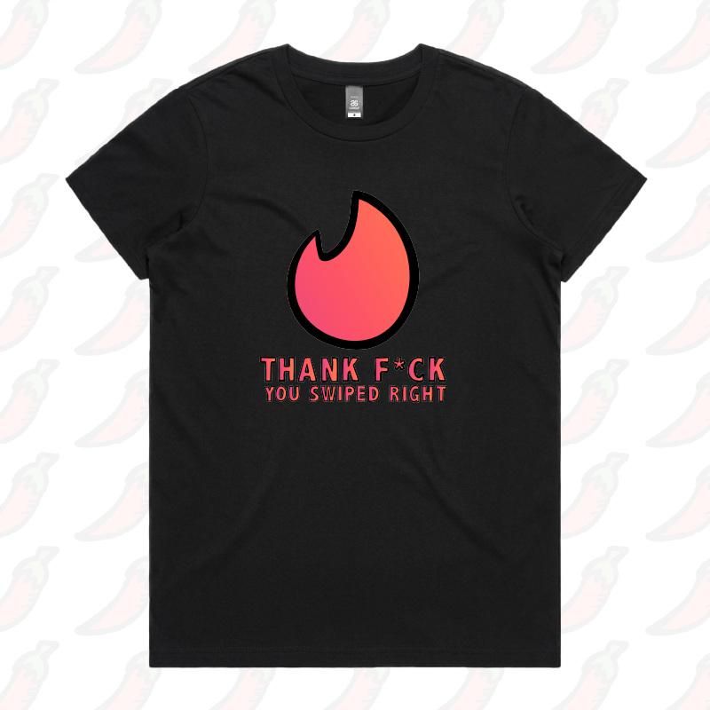 XS / Black / Large Front Design Swipe Right ๐ฅ - Women's T Shirt