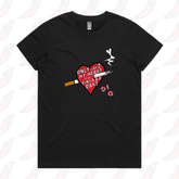 XS / Black / Large Front Design The Way To My Heart ๐๐ฌ - Women's T Shirt