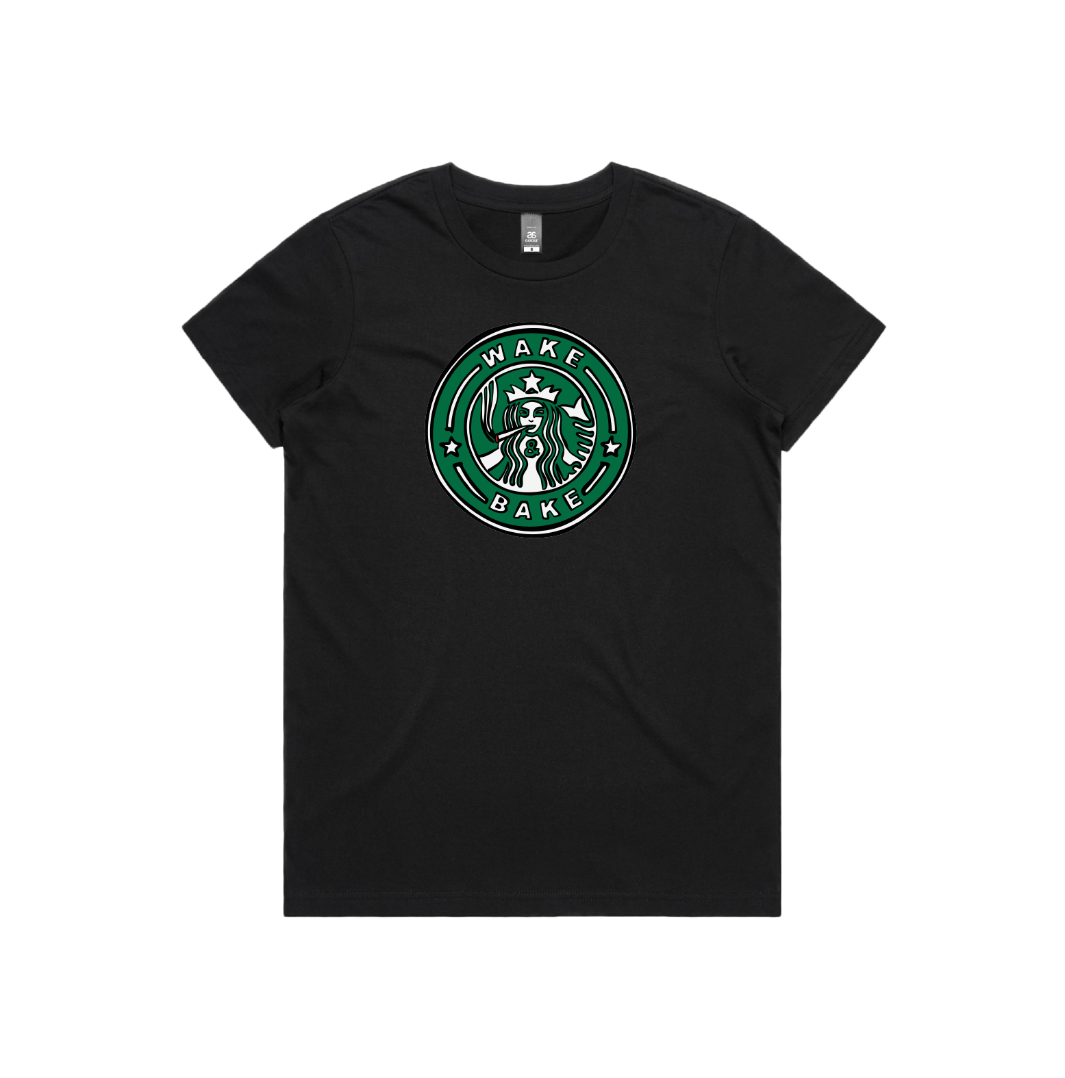 XS / Black / Large Front Design Wake & Bake ๐ฌ - Women's T Shirt