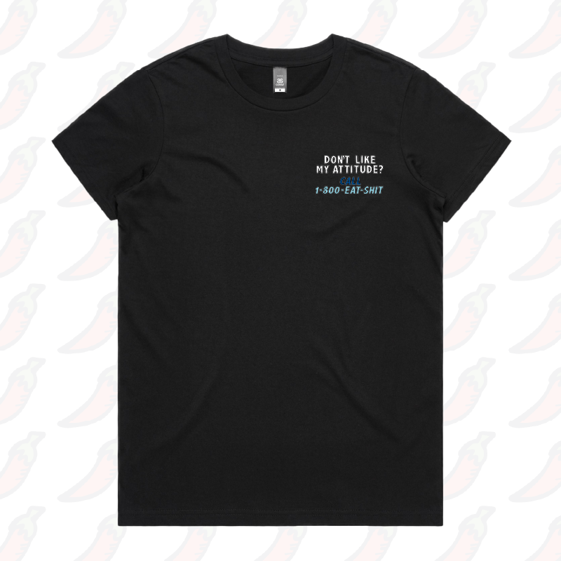 XS / Black / Small Front Design Attitude ☎️ - Women's T Shirt