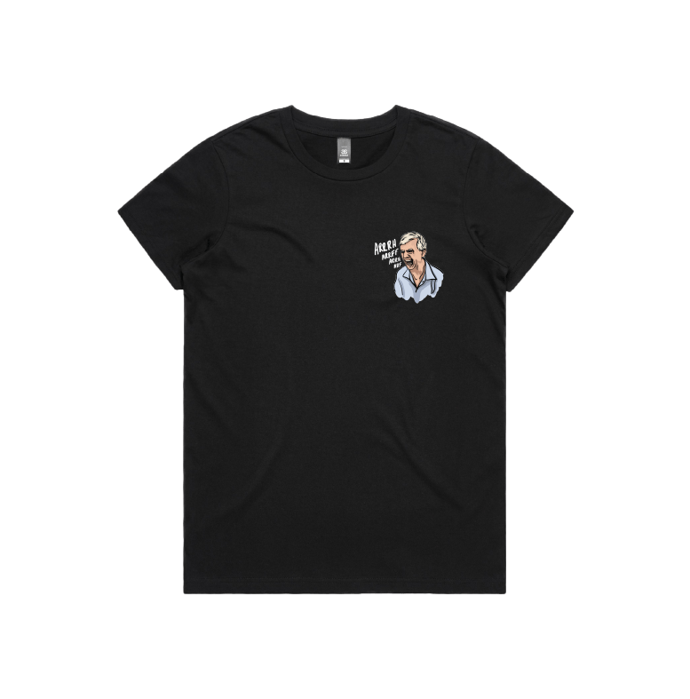 XS / Black / Small Front Design Barking Dog Man ๐ฃ๏ธ - Women's T Shirt