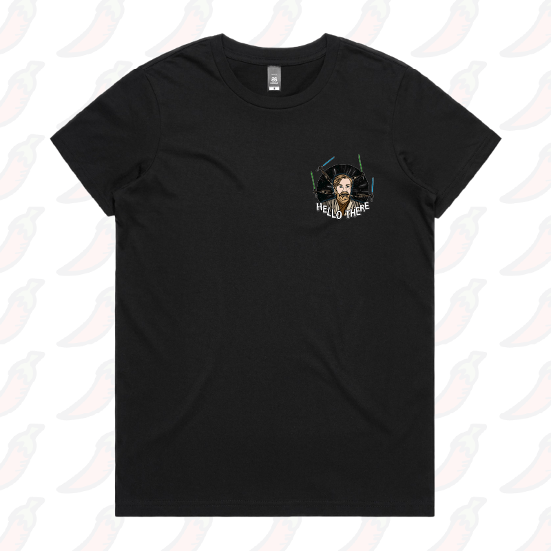 XS / Black / Small Front Design Hello There! ๐ - Women's T Shirt