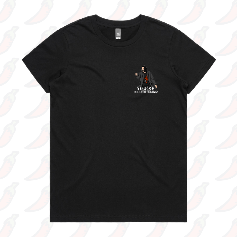 XS / Black / Small Front Design Keanu Breathtaking ๐ - Women's T Shirt
