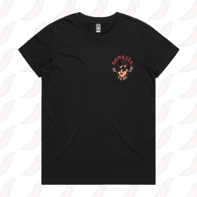 XS / Black / Small Front Design Momager ๐ถ๏ธ - Women's T Shirt