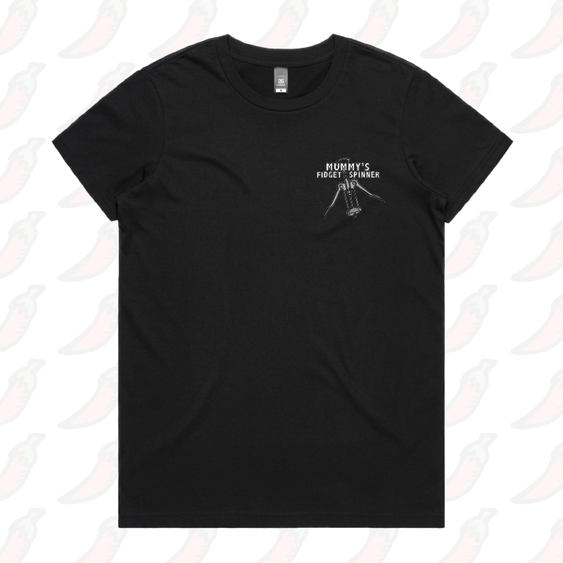XS / Black / Small Front Design Mummy's Fidget Spinner ๐ท - Women's T Shirt