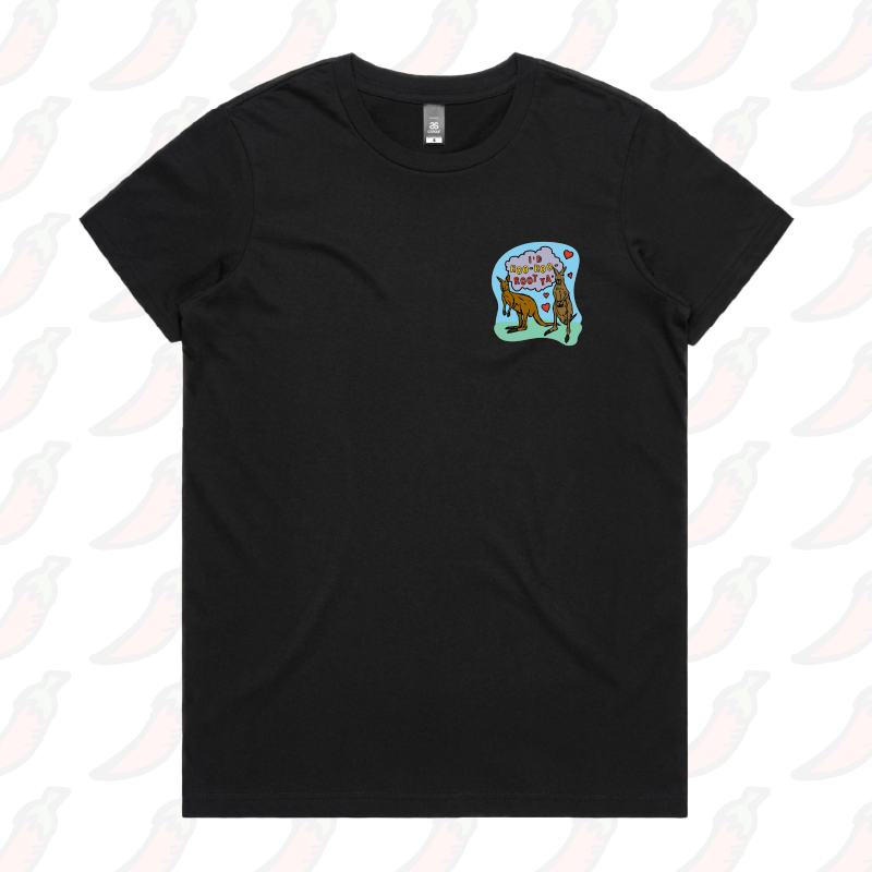 XS / Black / Small Front Design Roo Roo Root Ya ๐ฆ โ Women's T Shirt
