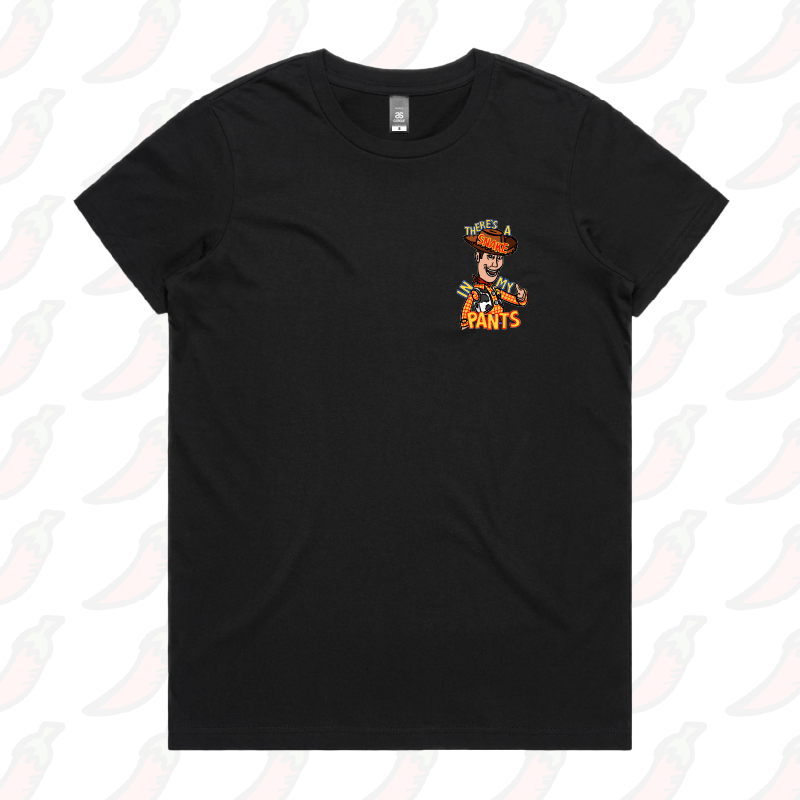 XS / Black / Small Front Design SNAKE IN MY PANTS ๐- Women's T Shirt