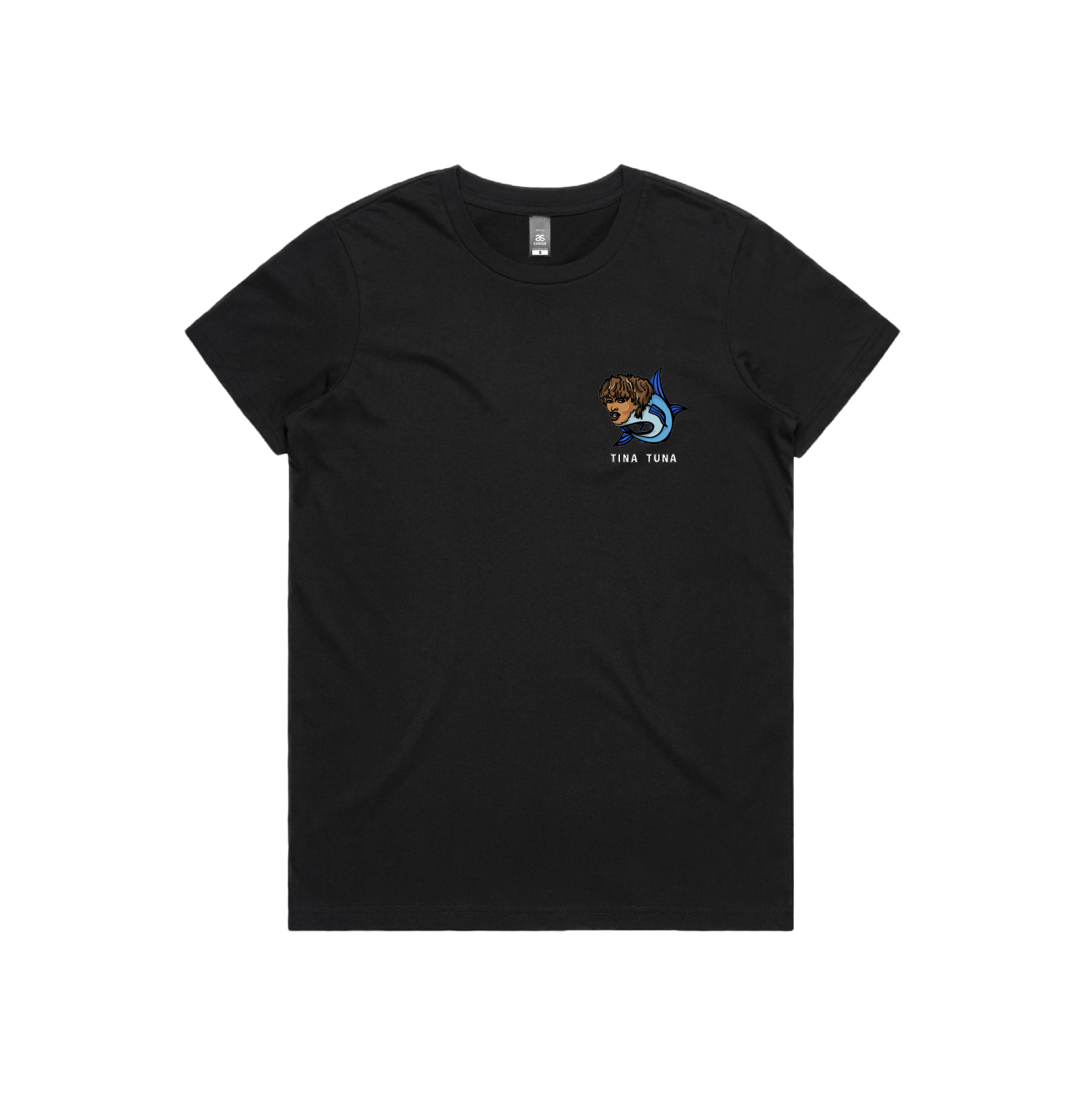 XS / Black / Small Front Design Tina Tuna ๐ - Women's T Shirt