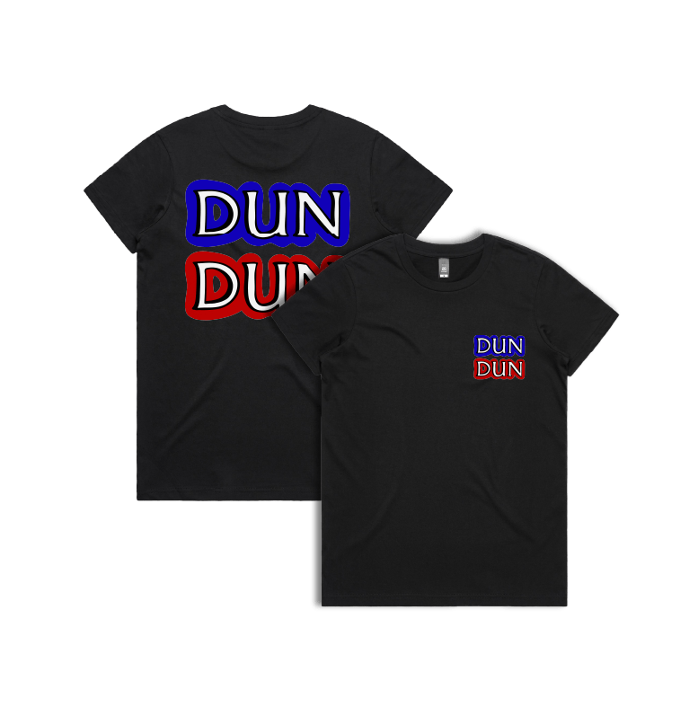 XS / Black / Small Front & Large Back Design Dun Dun ๐ - Women's T Shirt