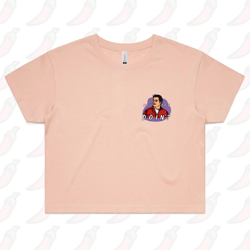 XS / Pink HOW YOU DOIN? 😏- Women's Crop Top