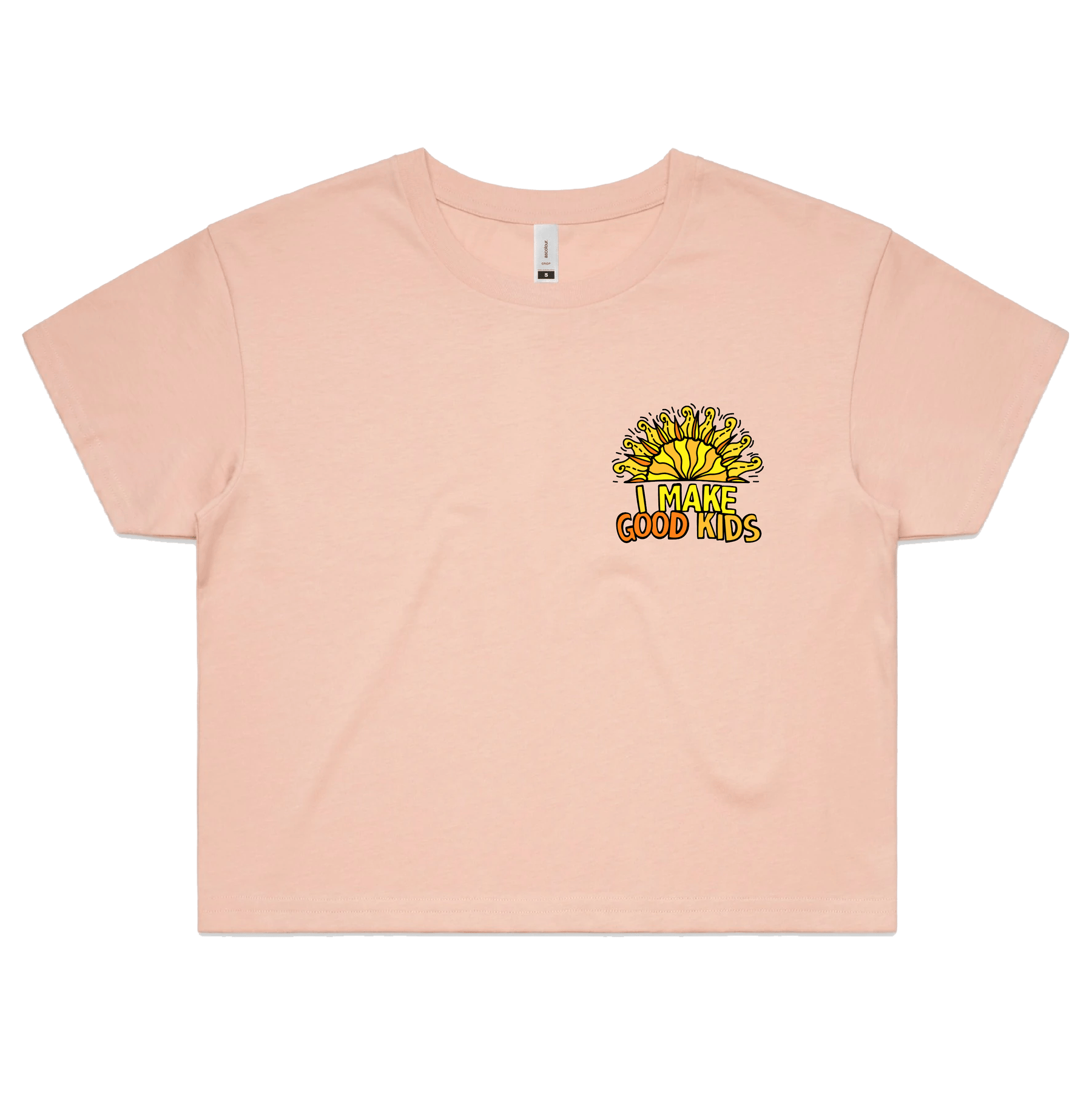 XS / Pink I Make Good Kids 👩👧👦 – Women's Crop Top