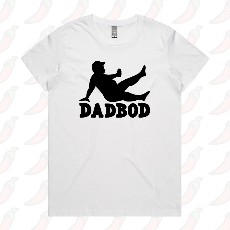 XS / White / Large Front Design Dad Bod ๐ช โ Women's T Shirt