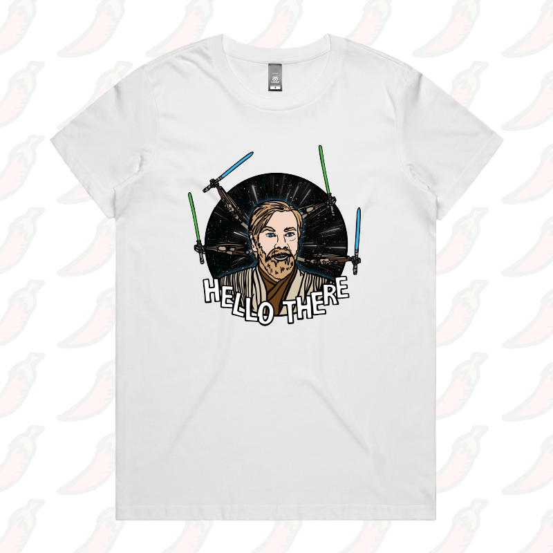 XS / White / Large Front Design Hello There! ๐ - Women's T Shirt
