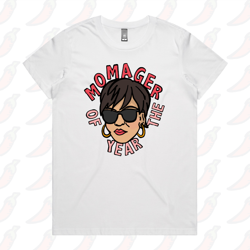 XS / White / Large Front Design Momager ๐ถ๏ธ - Women's T Shirt
