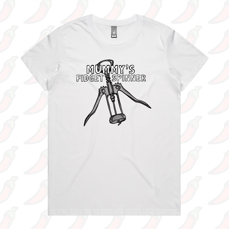 XS / White / Large Front Design Mummy's Fidget Spinner ๐ท - Women's T Shirt