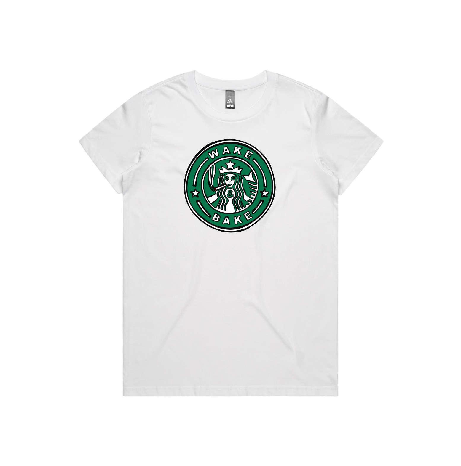 XS / White / Large Front Design Wake & Bake ๐ฌ - Women's T Shirt