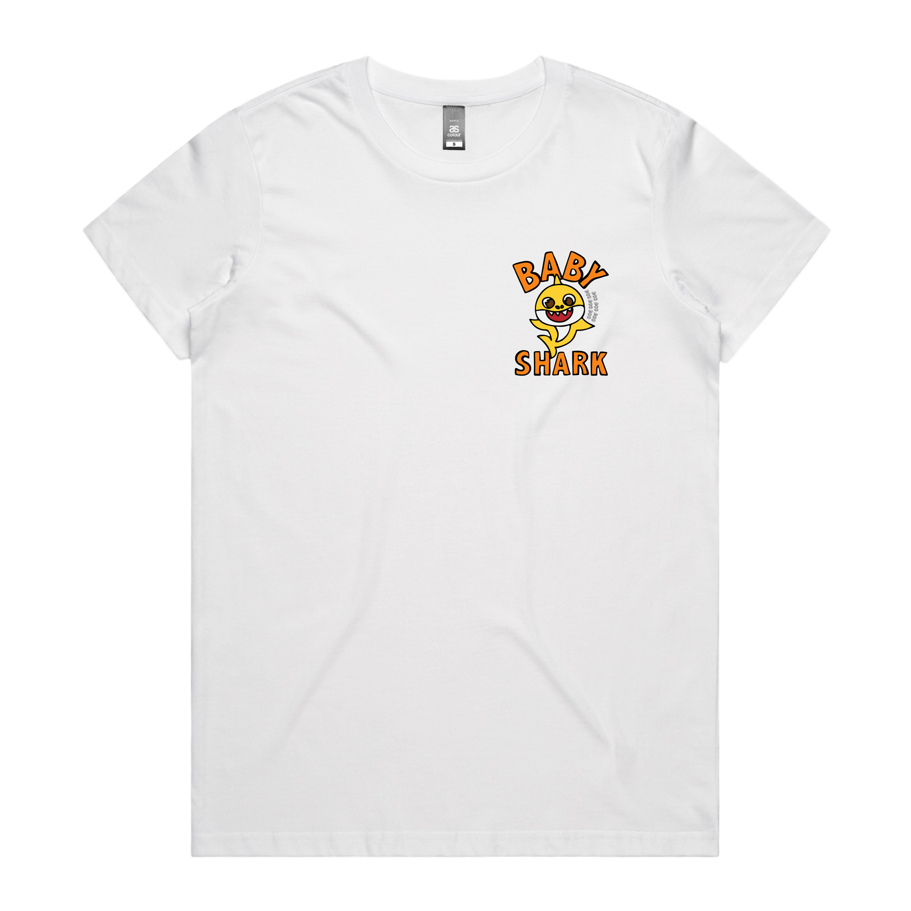 XS / White / Small Front Design Baby Shark ๐ฆ - Women's T Shirt