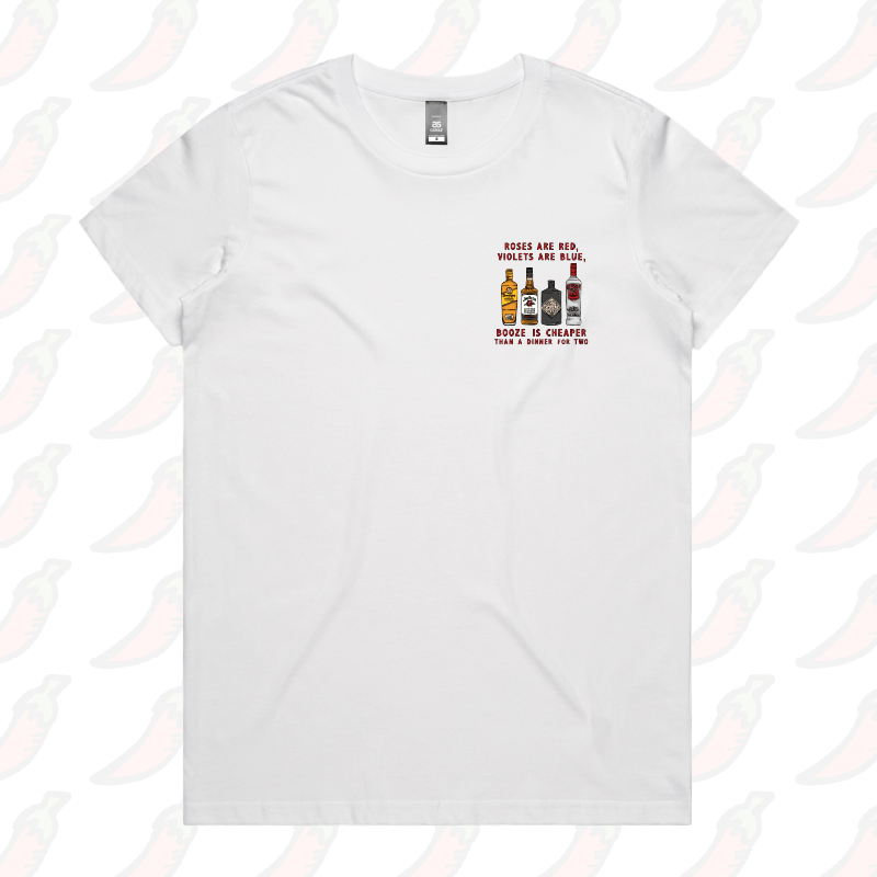 XS / White / Small Front Design Boozy Date Night ๐ธ - Women's T Shirt