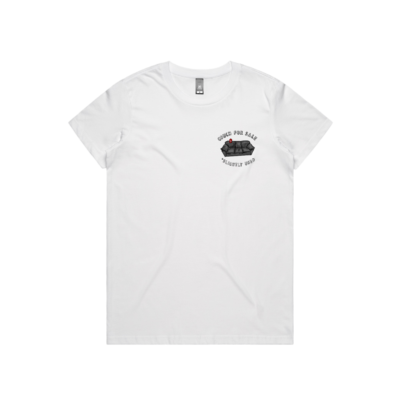 XS / White / Small Front Design Casting Couch ๐น - Women's T Shirt
