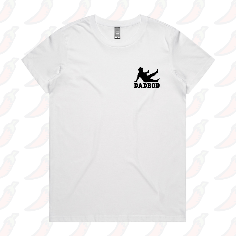 XS / White / Small Front Design Dad Bod ๐ช โ Women's T Shirt