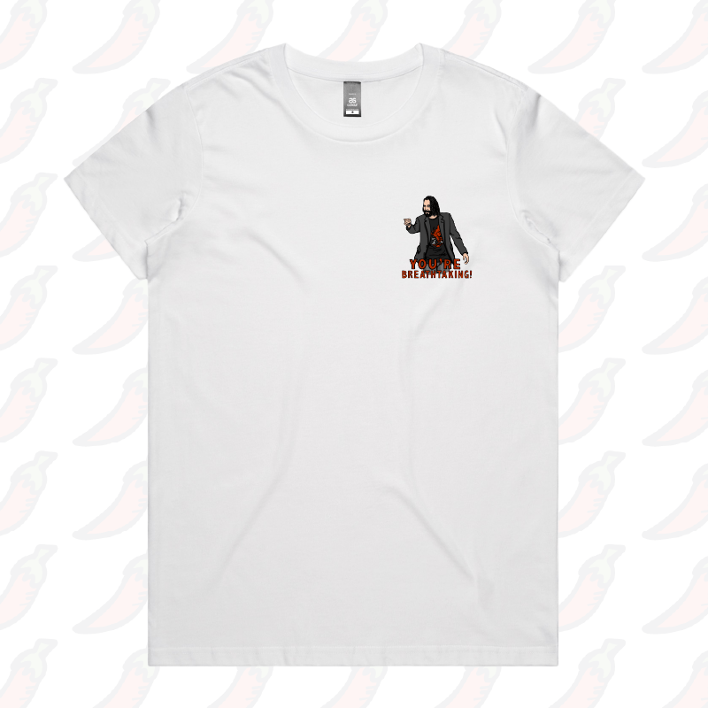 XS / White / Small Front Design Keanu Breathtaking ๐ - Women's T Shirt