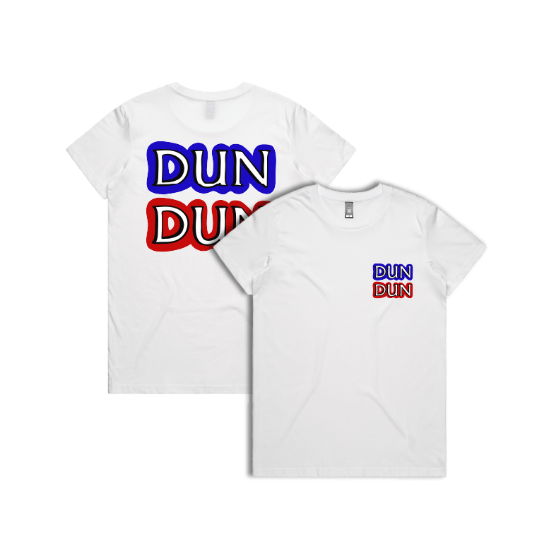 XS / White / Small Front & Large Back Design Dun Dun ๐ - Women's T Shirt