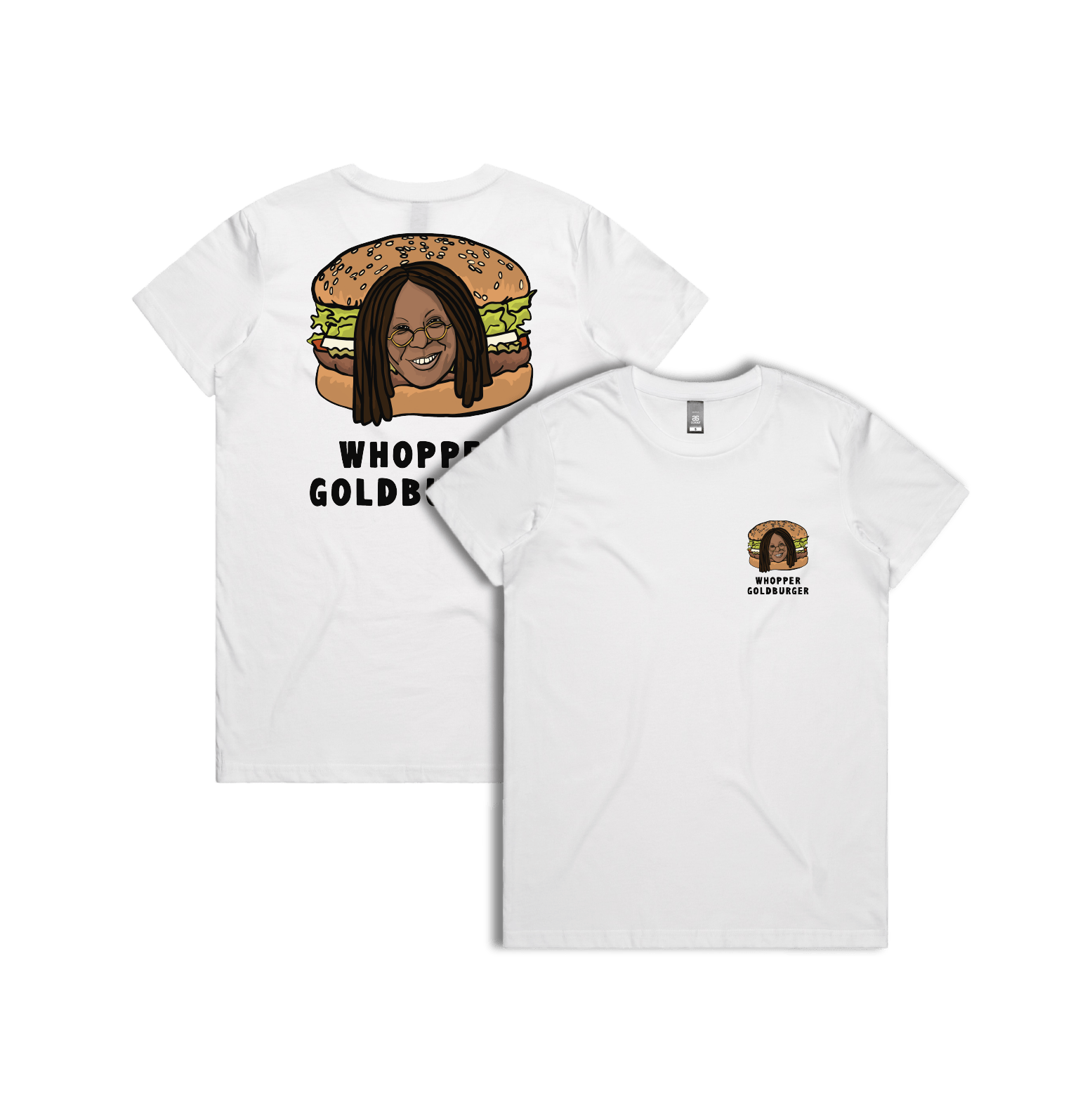 XS / White / Small Front & Large Back Design Whopper Goldburger ๐ - Women's T Shirt