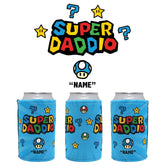 1 Name Super Daddio ⭐🍄 - Personalised Stubby Holder