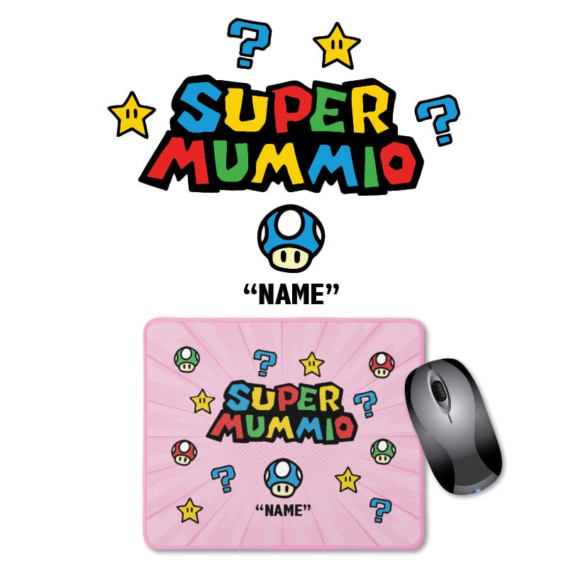 1 Name Super Mummio ⭐🍄 - Personalised Mouse Pad