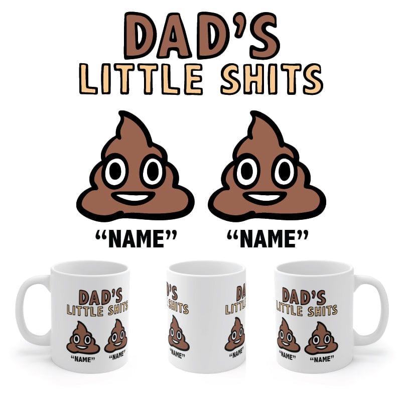 Dad's Little 💩's - Personalised Coffee Mug