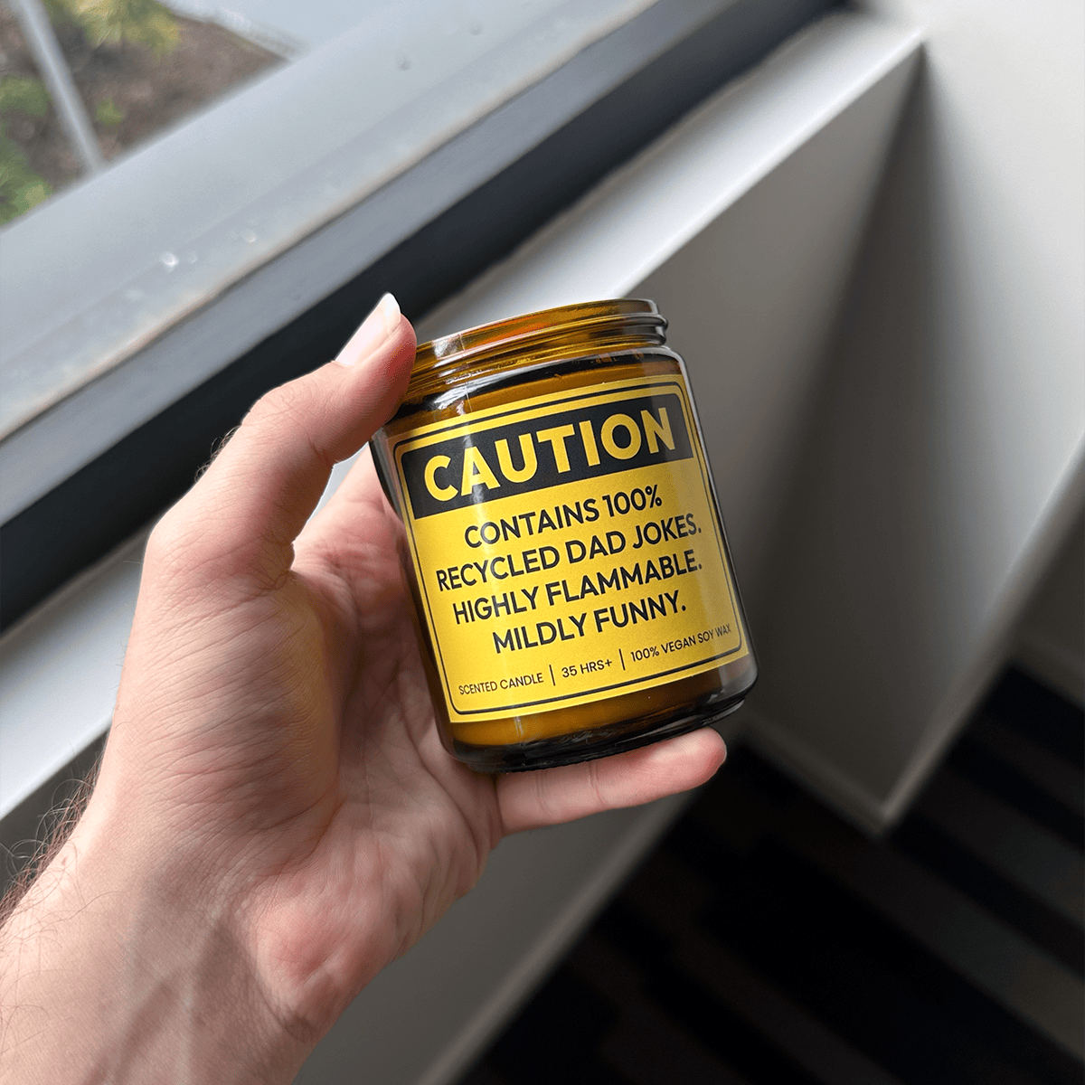 250ml Caution ⚠️- Fathers Day Scented Candle