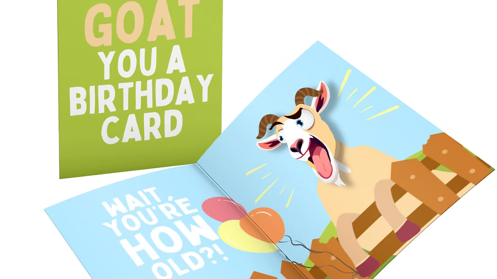Goat You a Birthday Card 🐐🎂 - Scream & Shake Prank Card