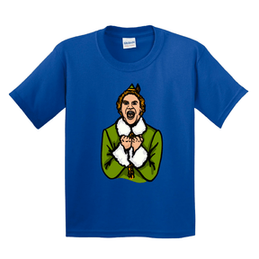 2T / Blue / Large Front Design Will Ferrell Elf Christmas🧝🎄 - Toddler T Shirt