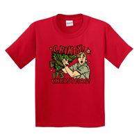 2T / Red / Large Front Design Crikey it’s christmas 🐊🎄- Toddler T Shirt