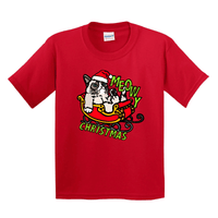 2T / Red / Large Front Design Grumpy Cat Christmas 😾🎄- Toddler T Shirt
