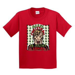 2T / Red / Large Front Design Home Alone Christmas 🏠🎅 - Toddler T Shirt