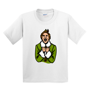2T / White / Large Front Design Will Ferrell Elf Christmas🧝🎄 - Toddler T Shirt