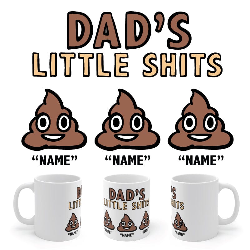 Dad's Little 💩's - Personalised Coffee Mug