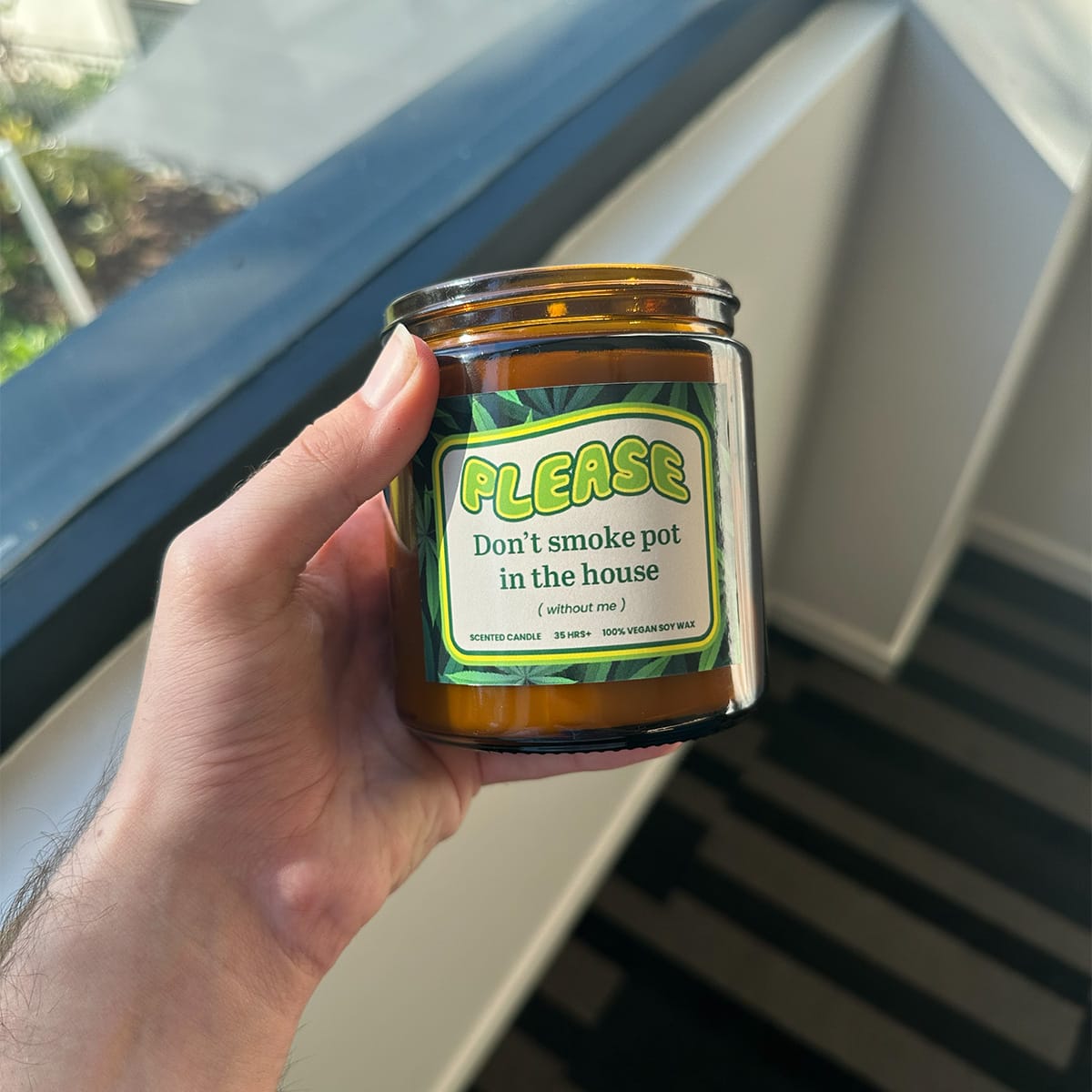 400ml Please Don't Do Pot (without me) 🌿 - Scented Candle