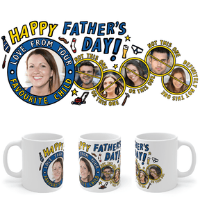 5 Siblings Favourite Child Father's Day 🏆 - Personalised Coffee Mug
